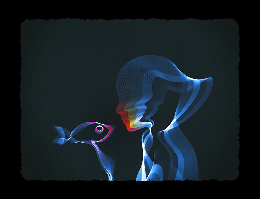 Fish Digital Art - Connection by Mustafa Akgul