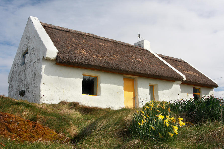 Connemara thatch roof cottage Photograph by Pierre Leclerc Photography