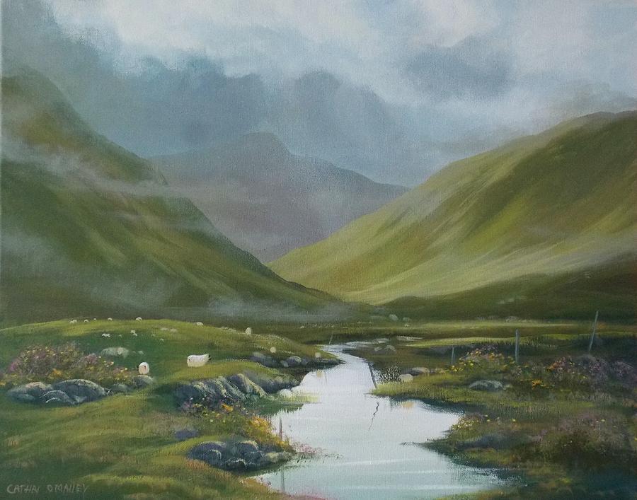 Connemara Valley Painting by Cathal O malley