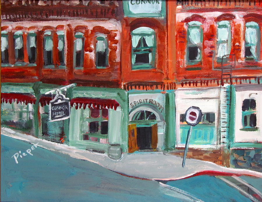 Connor Hotel in Jerome Painting by Betty Pieper