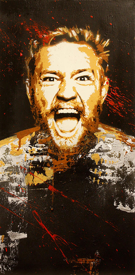 Stencil Painting - Conor McGregor by Jordi and Sergino Hainje