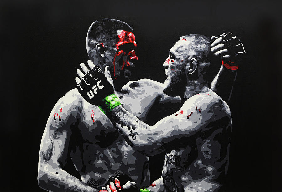Ufc Painting - Conor McGregor v Nate Diaz by Geo Thomson