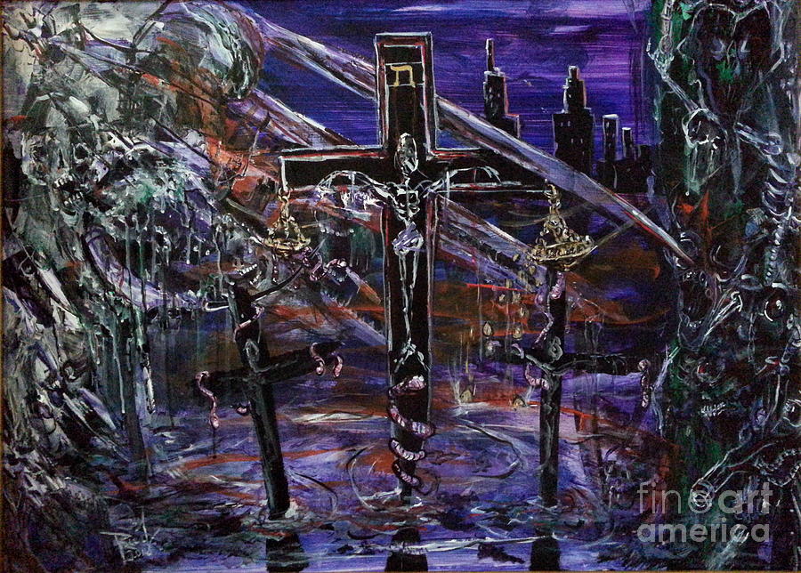 Black Sabbath Painting - Conquering The Worm by Reed Novotny