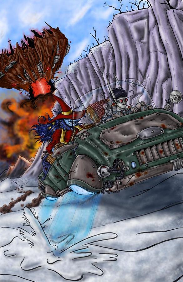 Fantasy Digital Art - ConQuest of the Aerolith-Mortis Cover by Grymm Grymmowski