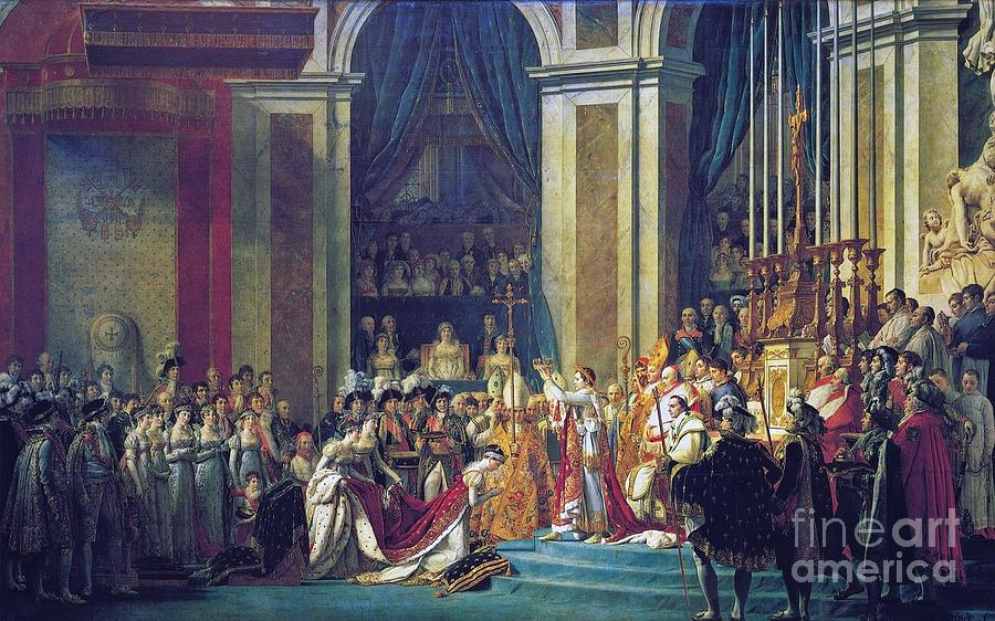 Consecration of the Emperor Napoleon Painting by MotionAge Designs