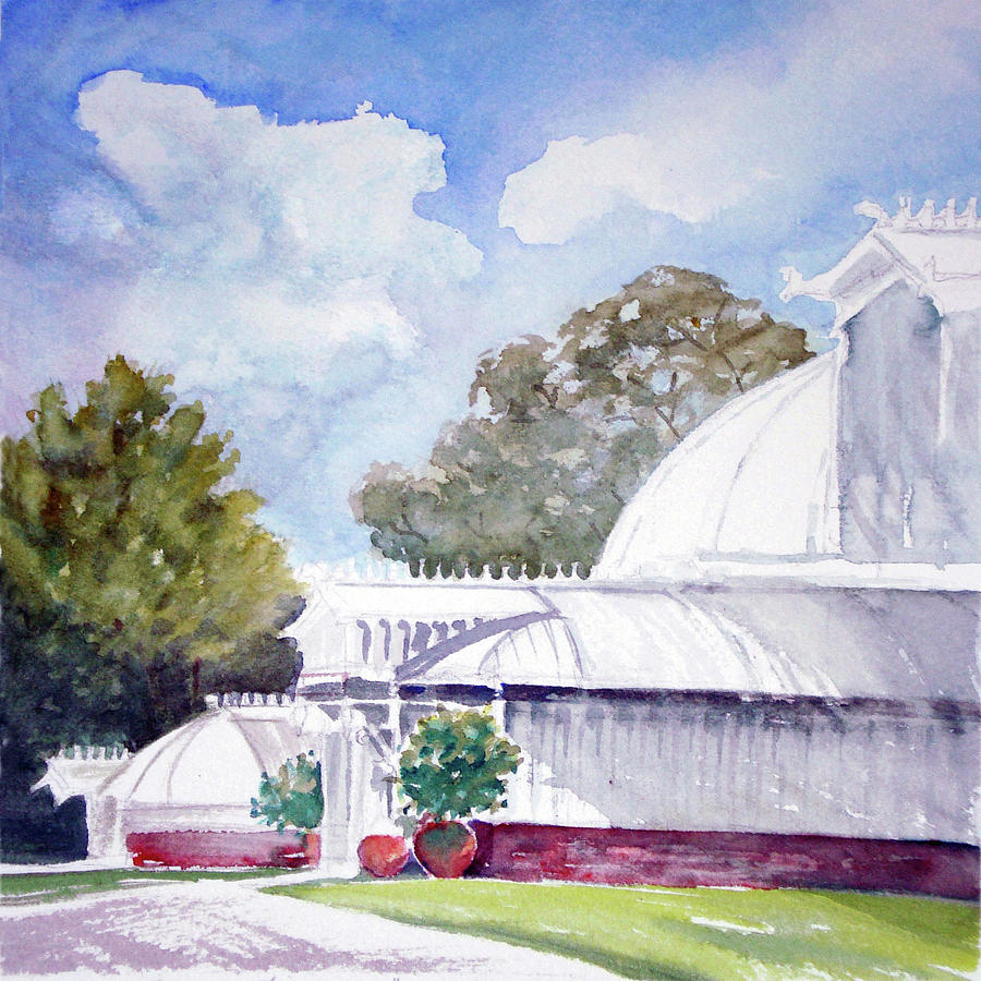 Conservatory of Flowers Mixed Media by Karen Coggeshall