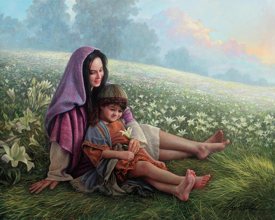 Consider the Lilies Painting by Greg Olsen