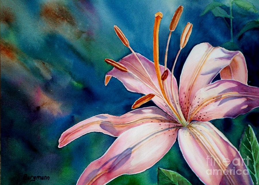 Consider the Lily Painting by Petra Burgmann