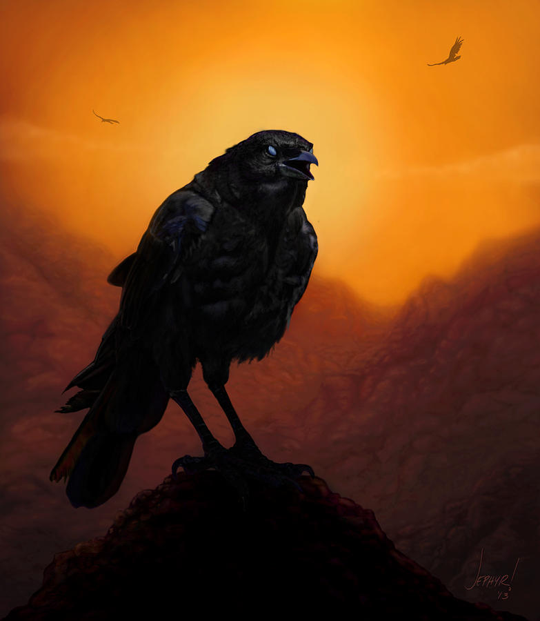 Consider The Ravens Digital Art by Jephyr 
