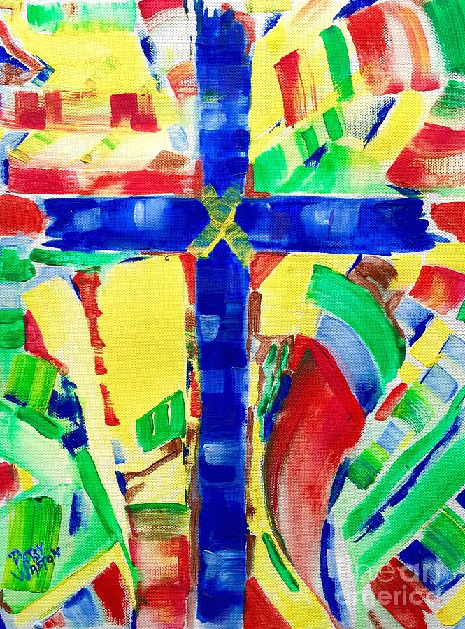 Primary Colors Painting - Consider This by Patsy Walton