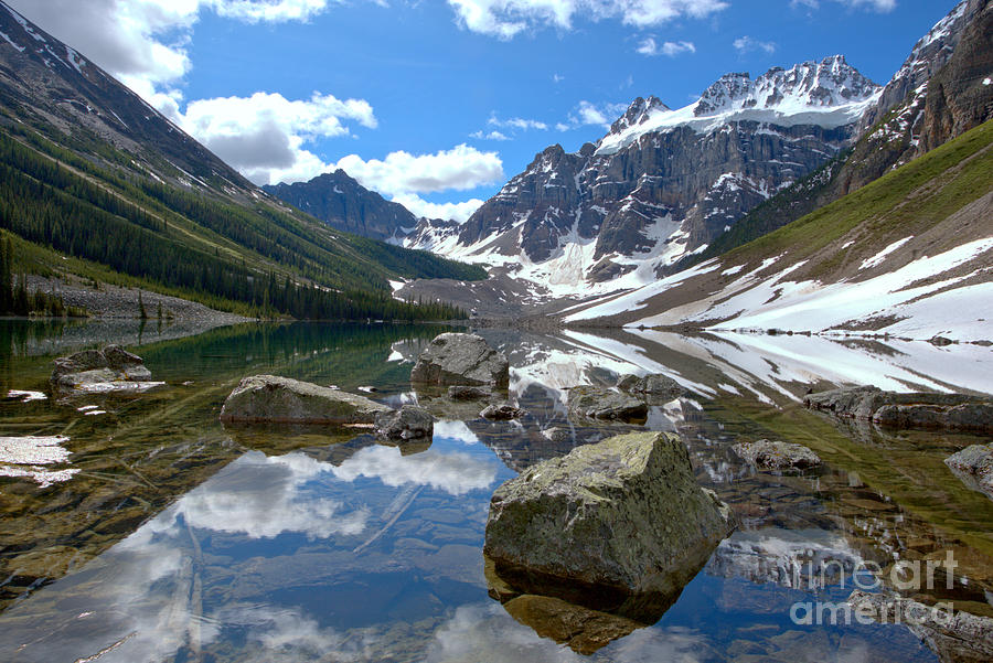 Banff National Park Photograph - Consolation Lakes Reflections by Adam Jewell