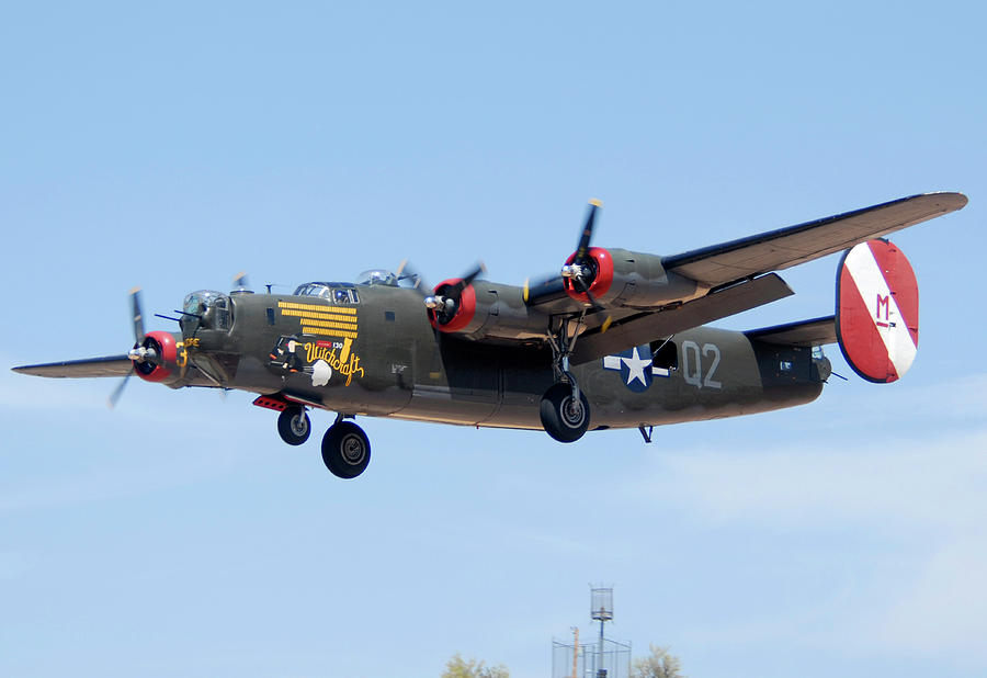 Consolidated B-24J Liberator N224J Witchcraft Deer Valley Airport Arizona April 20 2011  Photograph by Brian Lockett