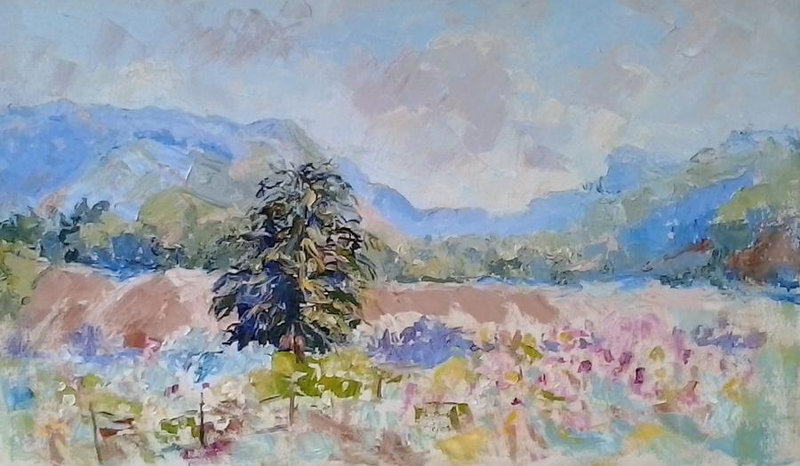 Constantia Valley in June Painting by Elinor Fletcher