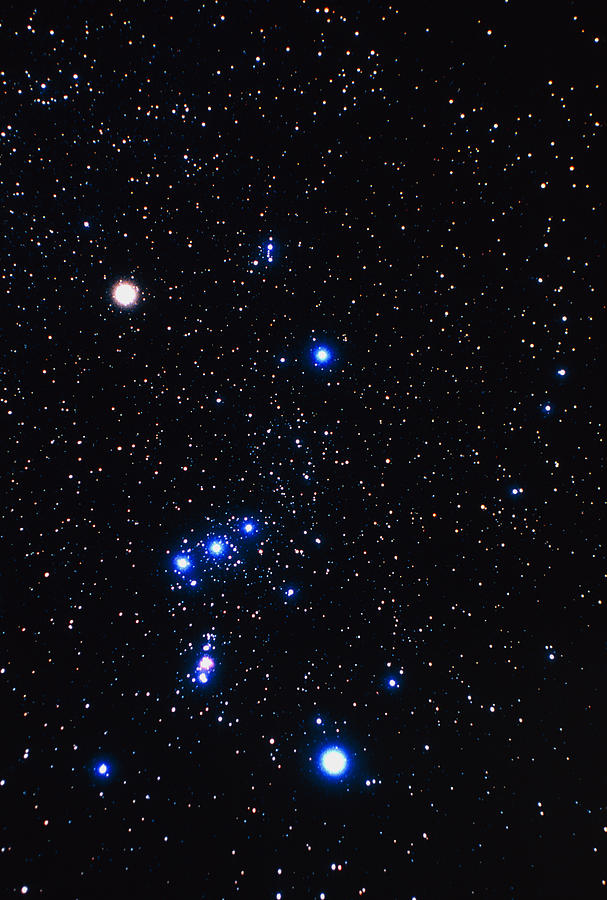 Orion The Hunter Photograph - Constellation Of Orion With Halo Effect by John Sanford