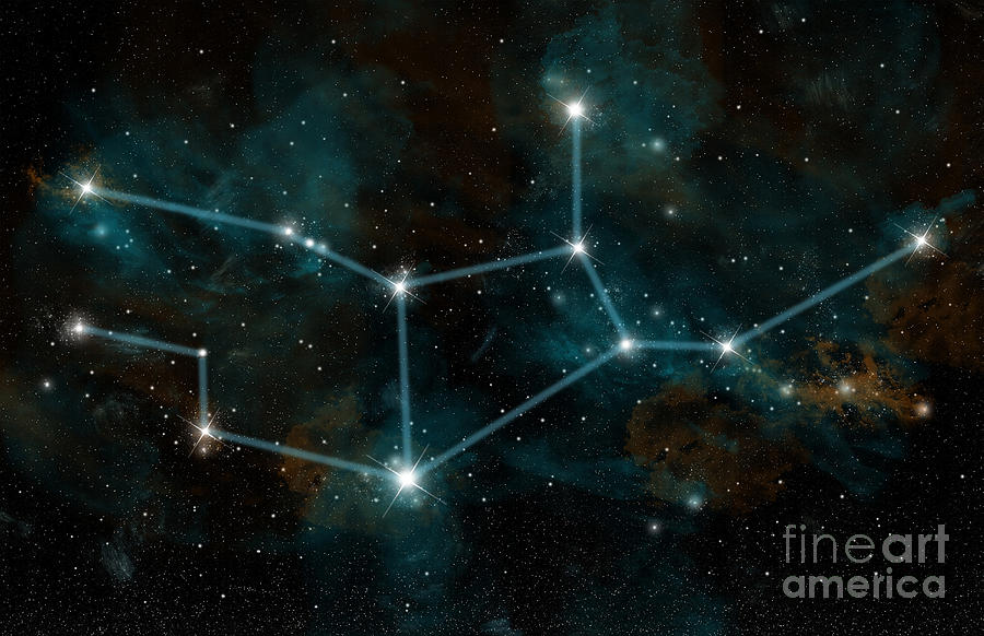 Constellation Of Virgo The Virgin Photograph by Marc Ward