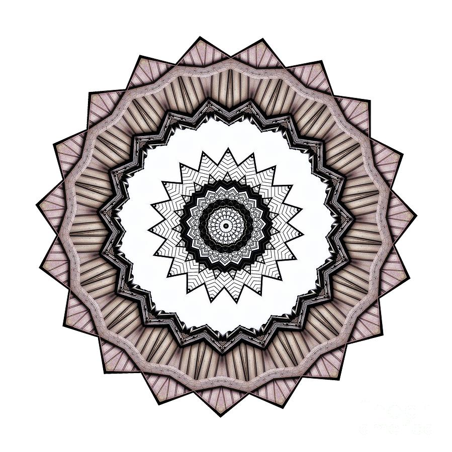 Pattern Photograph - Construction Mandala by Kaye Menner by Kaye Menner