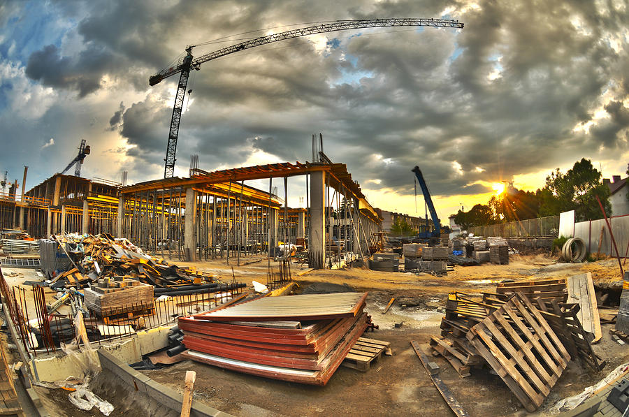 Construction site Photograph by Jaroslaw Grudzinski