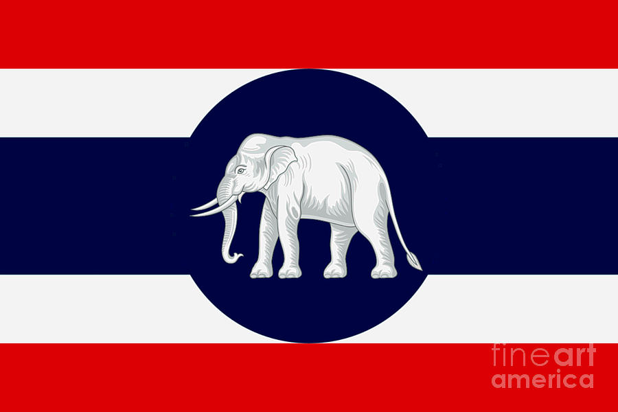 Consular Flag of Thailand Digital Art by Ian Gledhill