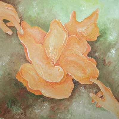 Contact through the Beauty Painting by Karina Ishkhanova Contact through the Beauty Painting by Karina Ishkhanova