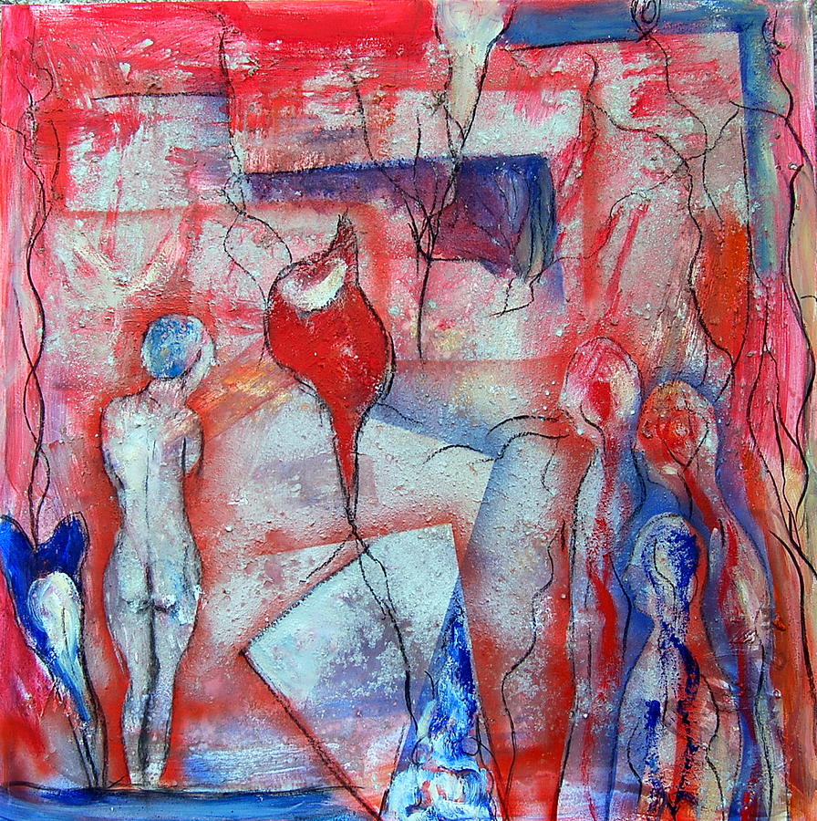 Woman Painting - Contemplacion by Soledad  Fernandez
