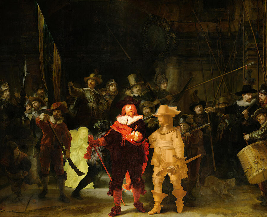 Contemporary 1 Rembrandt Digital Art by David Bridburg