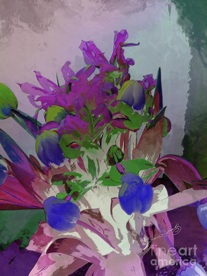 Contemporary Floral Digital Art