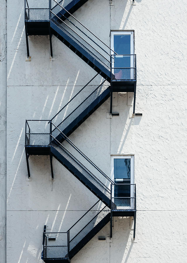 Minimal Photograph - Contemporary Minimalist Photography Of Stairwell by Dylan Murphy Minimal Photograph - Contemporary Minimalist Photography Of Stairwell by Dylan Murphy