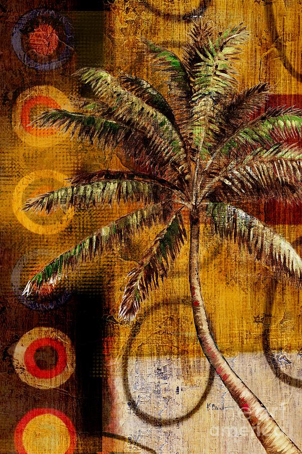 Tree Painting - Contemporary Palm II - Vertical by Paul Brent