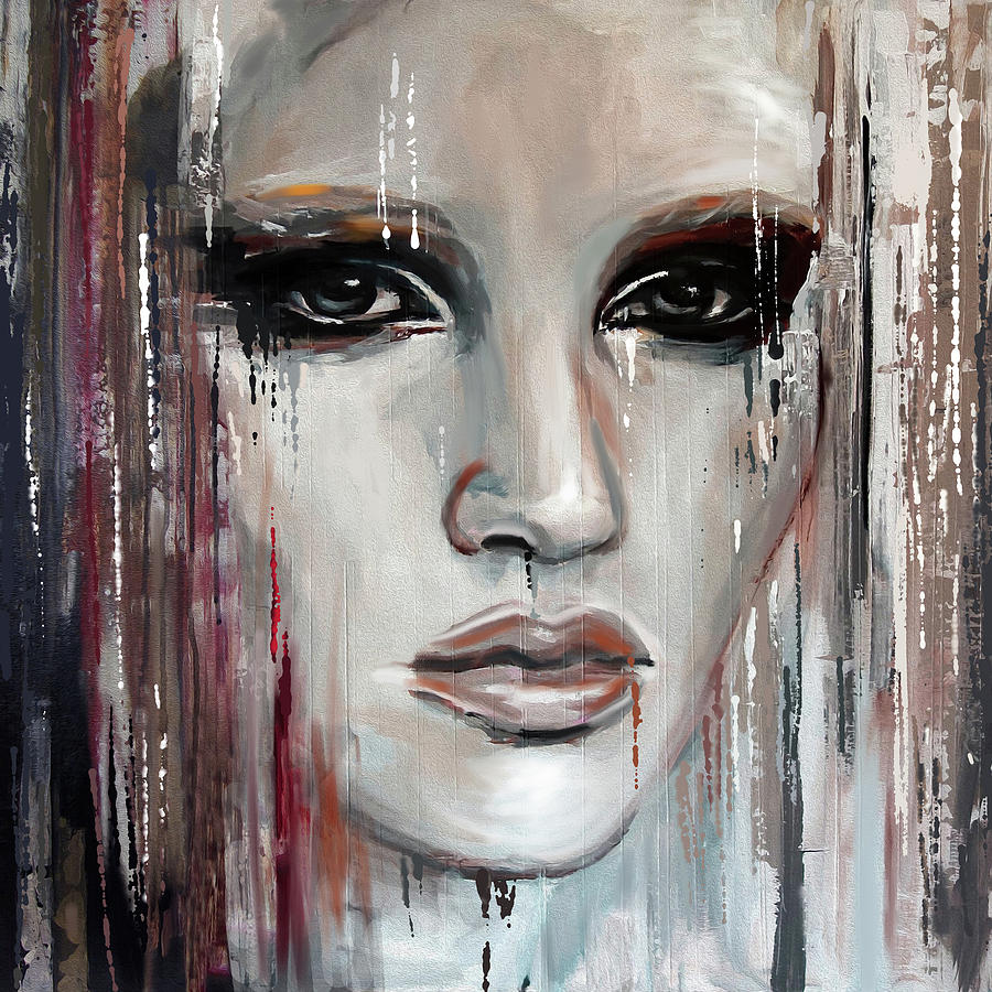 Contemporary Portrait Painting 179 I Painting by Mawra Tahreem