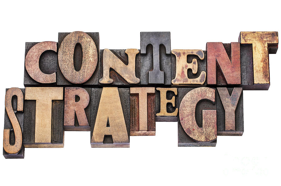 Content Strategy Typography Word Abstract Photograph by Marek Uliasz