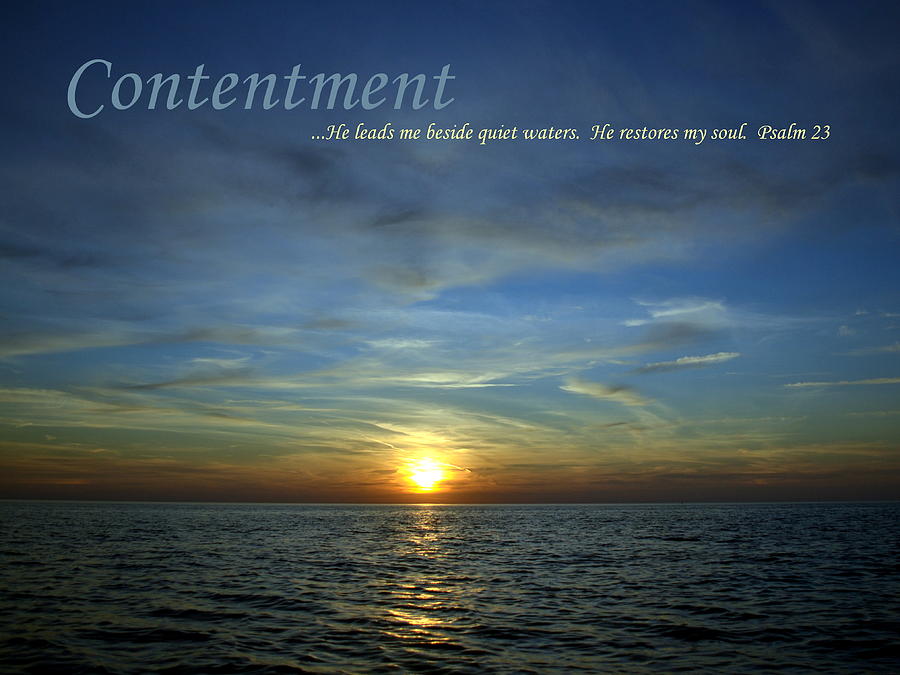 Sunset Photograph - Contentment by Michelle Calkins
