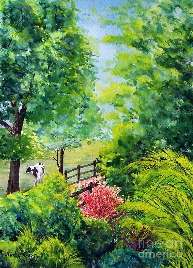 Contentment Painting by Nancy Cupp