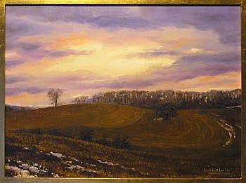 Contours January Thaw Painting by Karl Eric Leitzel Contours January Thaw Painting by Karl Eric Leitzel
