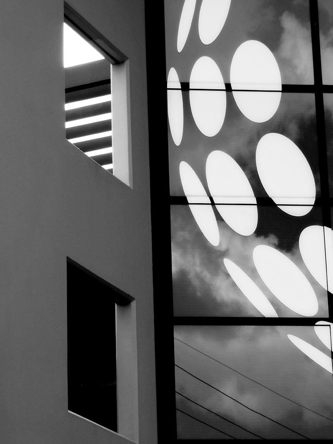 Contrast in Abstract black and white. Photograph by Denise Clark