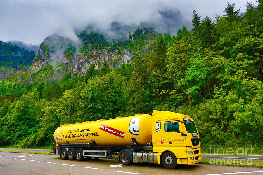 Contrast Truck, Austria Photograph by K P Larrabee