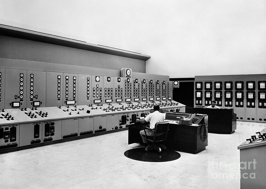 Control Room Of Power Station Photograph by R. Krubner/ClassicStock