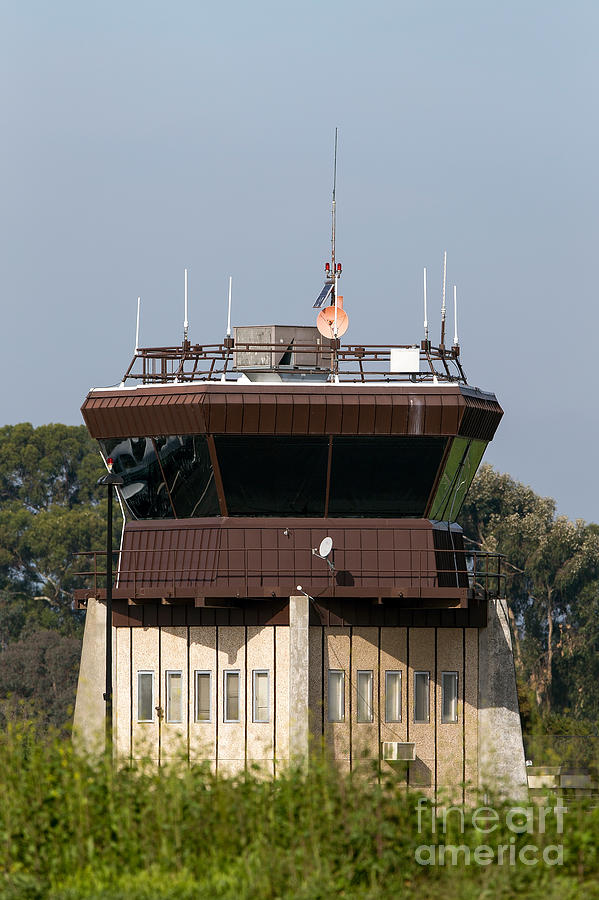 Transportation Photograph - Control Tower at Palo Alto Airport KPAO by Jason O Watson