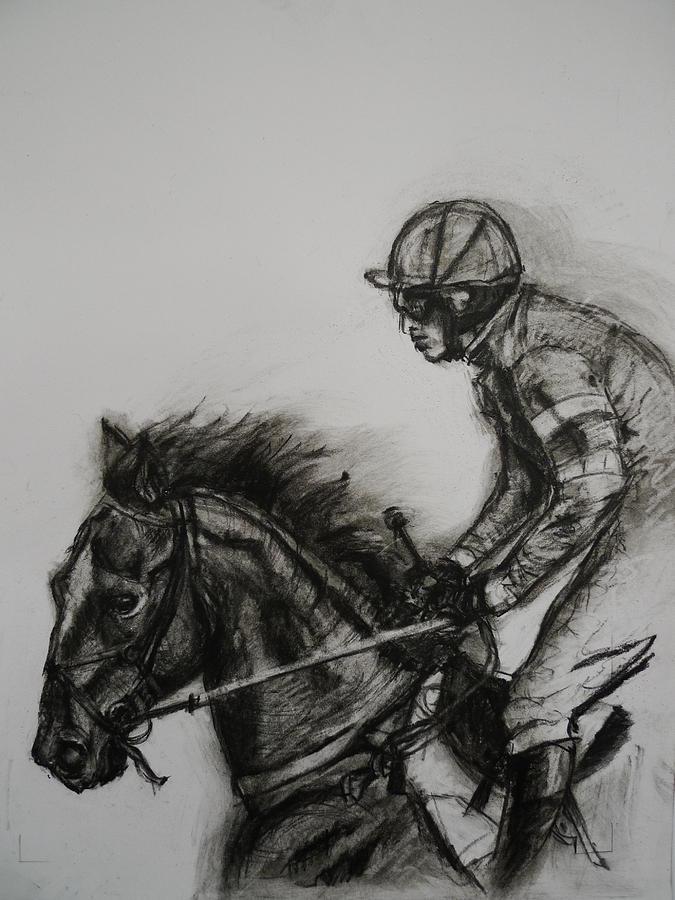 Horse Painting - In Control by Veronica Coulston