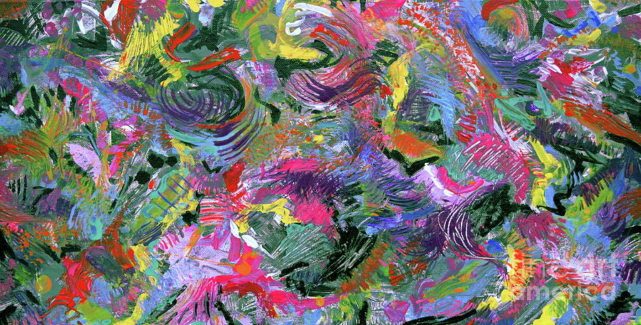 Controlled Chaos Painting by Priscilla Batzell Expressionist Art Studio Gallery