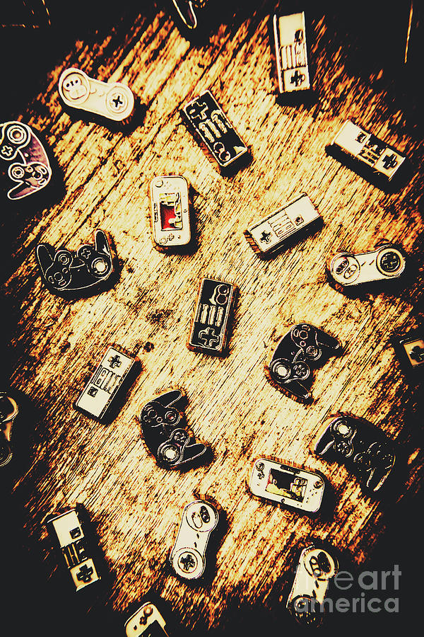 Controllers of retro gaming Photograph by Jorgo Photography