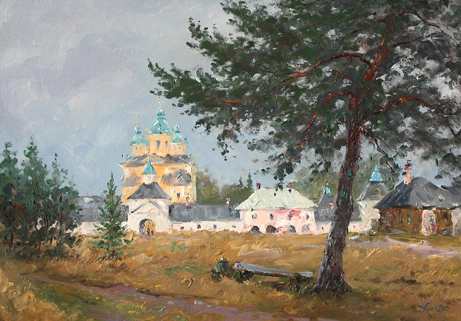 Summer Painting - Convent in Konevets by Alexander Alexandrovsky
