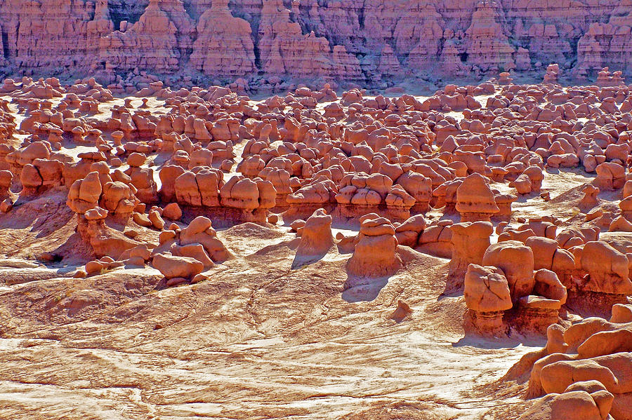 Convention of Goblins in Valley of the Goblins in Goblin Valley State Park, Utah Photograph by Ruth Hager