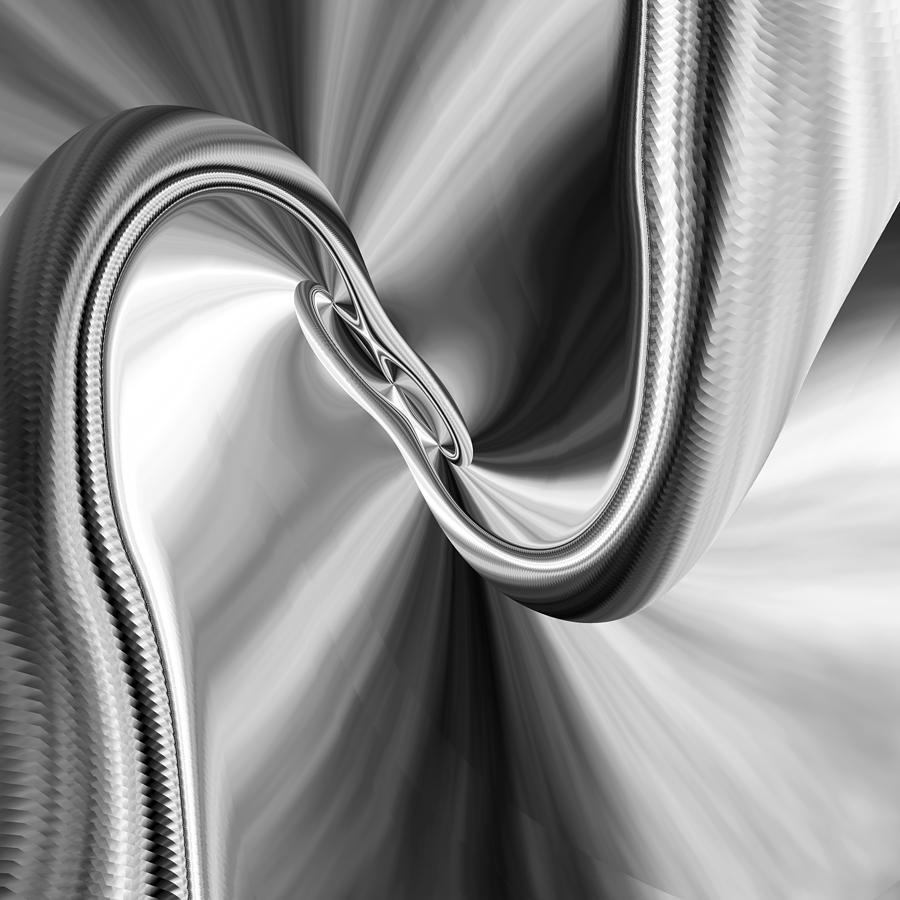 Snake Digital Art - Convergence by Vic Eberly