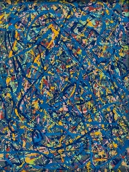 CONVERSATION WITH JACKSON POLLOCK No.1 Painting by George Sanen - Fine ...