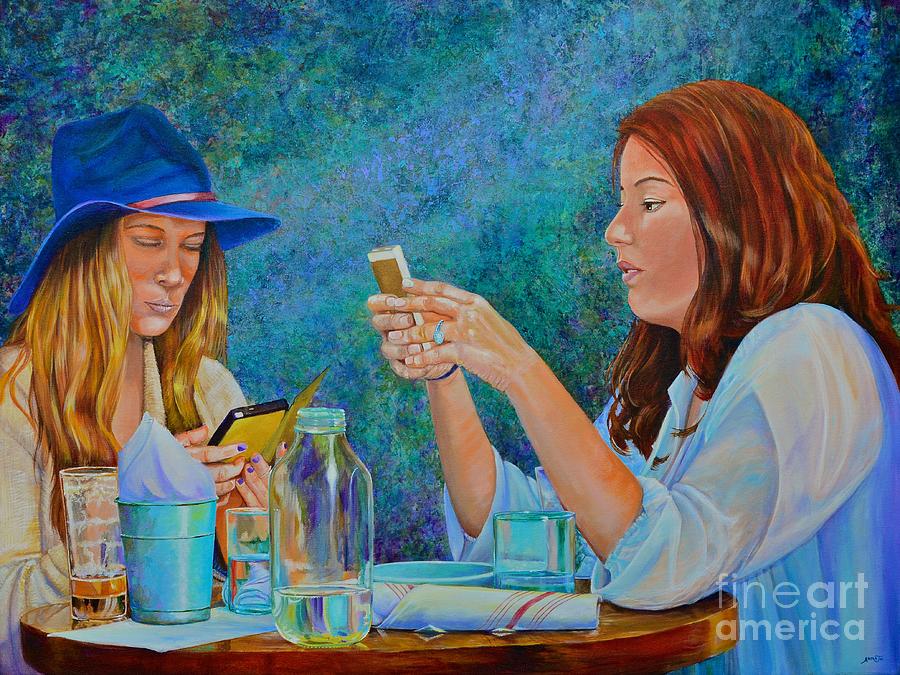 Orlando Painting - Conversations by AnnaJo Vahle