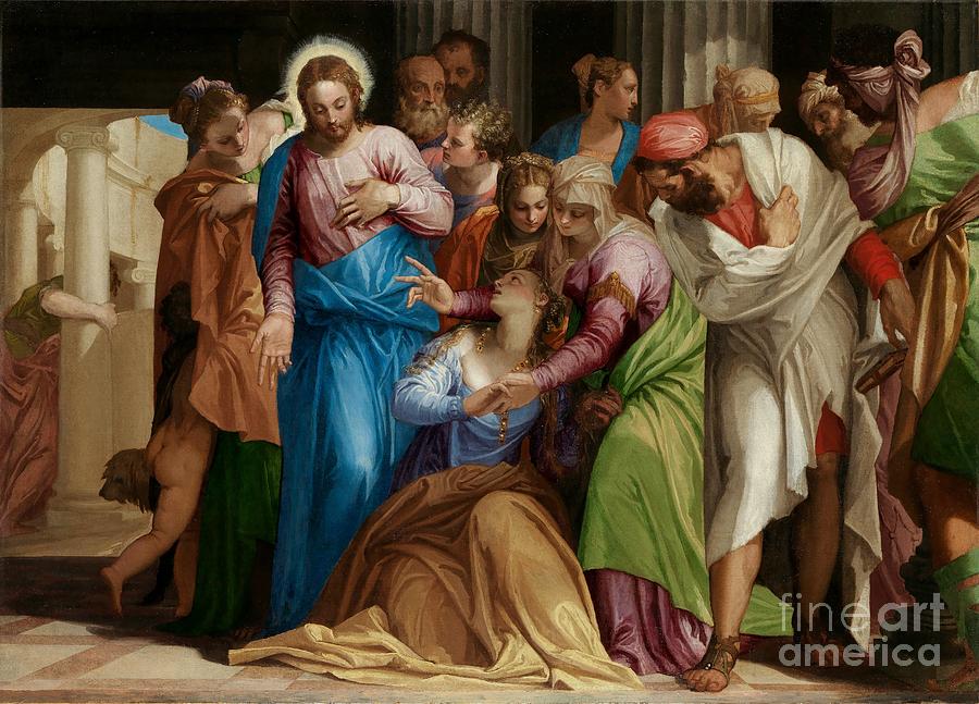 Conversion Of Mary Magdalene Painting