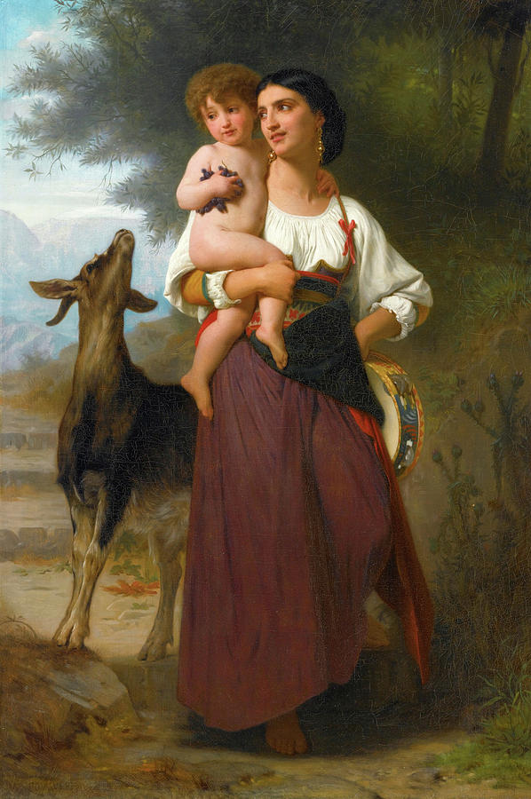 Convoitise Painting by William-Adolphe Bouguereau