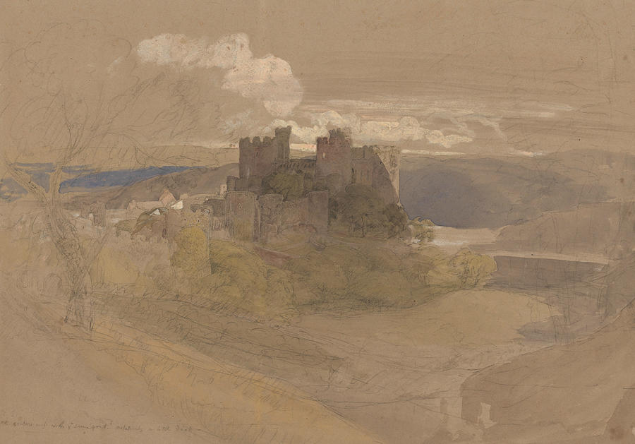 Conway Castle Drawing by Samuel Palmer