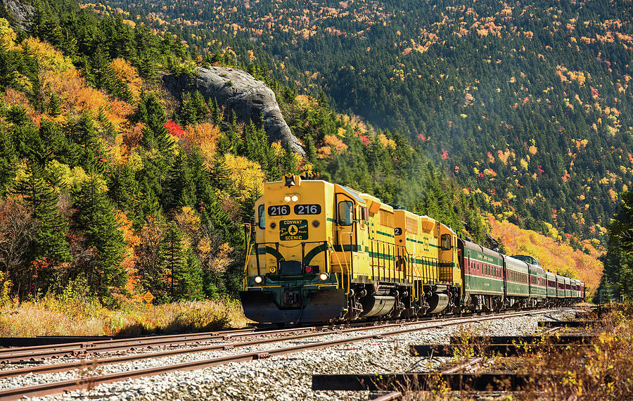 New Hampshire Photograph - Conway Scenic Railroad by Robert Clifford New Hampshire Photograph - Conway Scenic Railroad by Robert Clifford