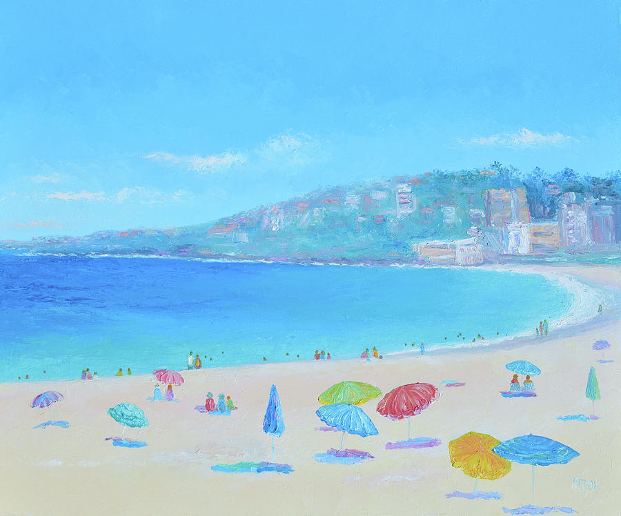 Coogee Beach Day Painting by Jan Matson